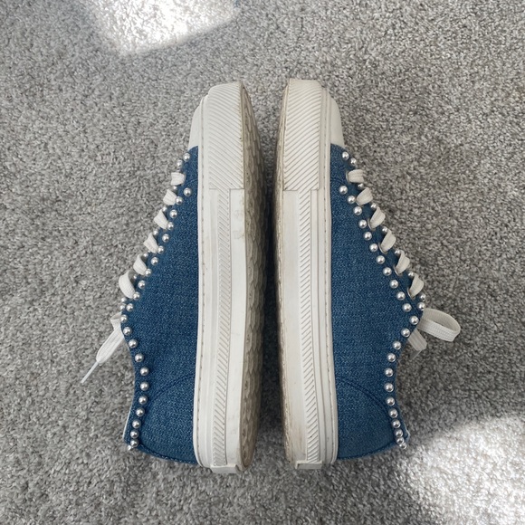 Stuart Weitzman Ollie Mini Pearly Sneakers - Picture 3 of 5